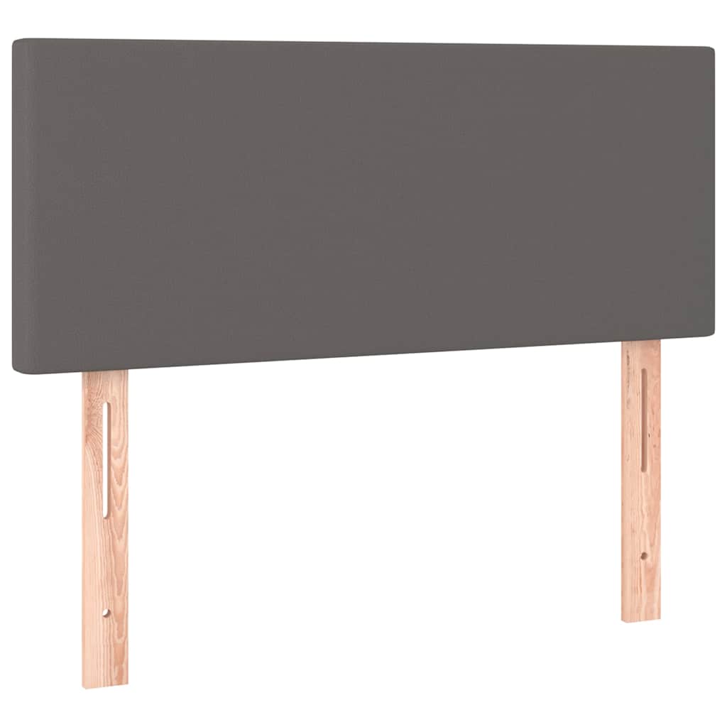 Sommier à lattes de lit avec matelas et LED Gris 80x200 cm - XIOS
