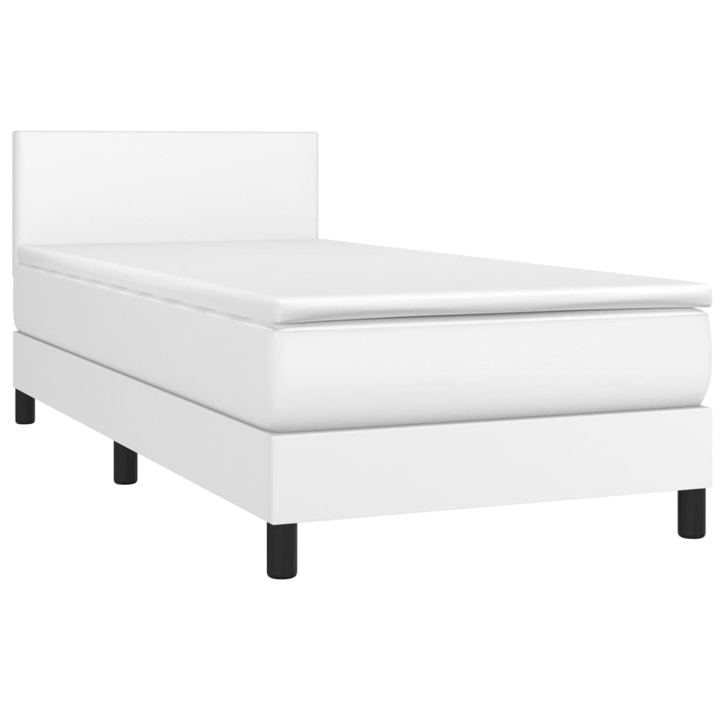 Sommier à lattes de lit avec matelas et LED Blanc 90x190cm - XIOS