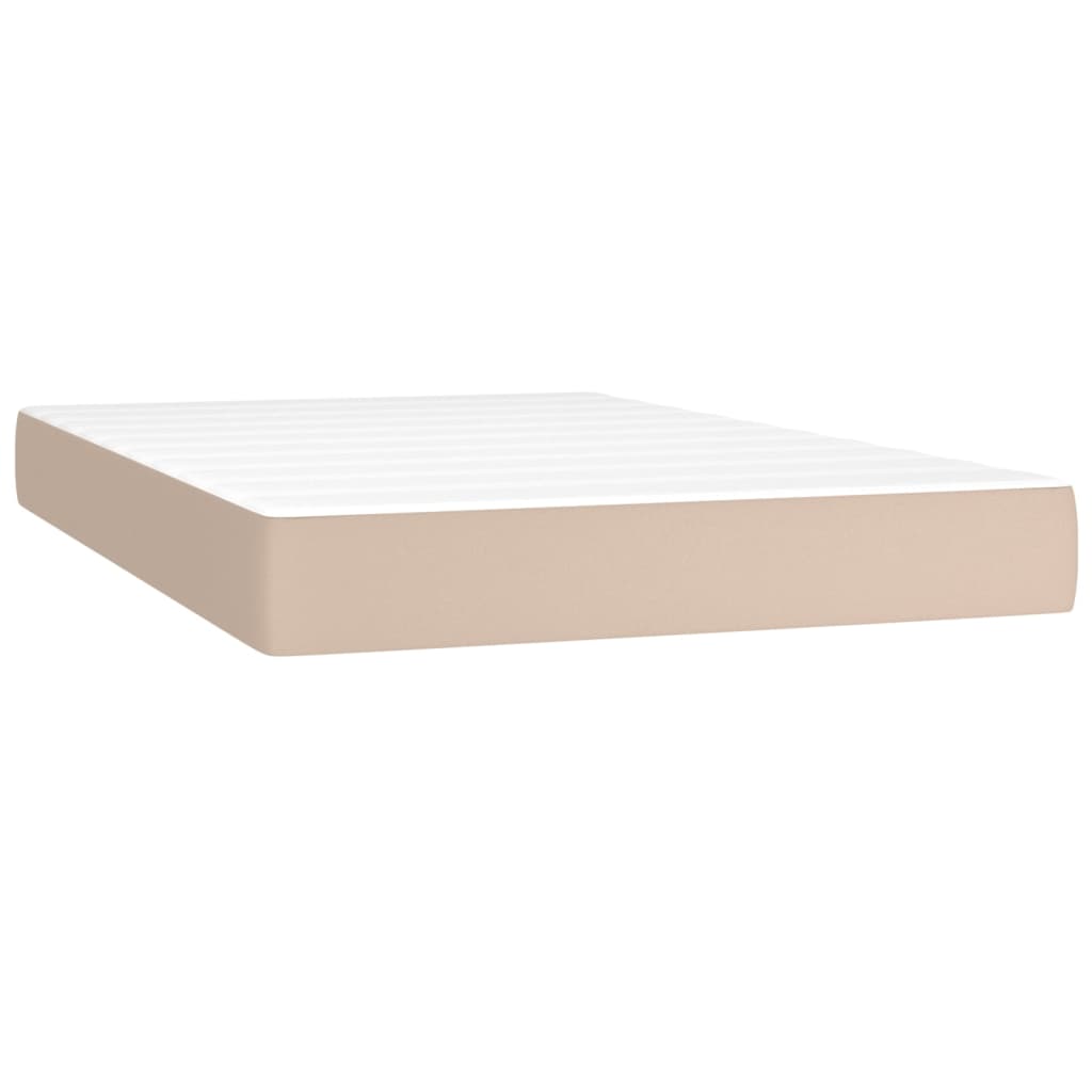 Sommier à lattes de lit avec matelas LED Cappuccino 120x200 cm - XIOS