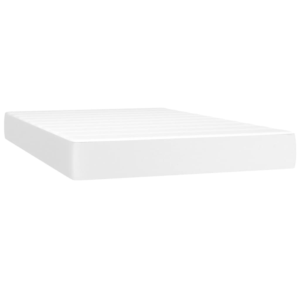 Sommier à lattes de lit avec matelas et LED Blanc 120x200 cm - XIOS
