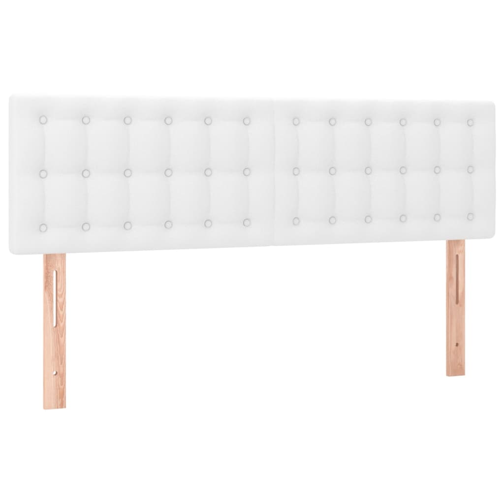 Sommier à lattes de lit avec matelas et LED Blanc 140x200 cm - XIOS