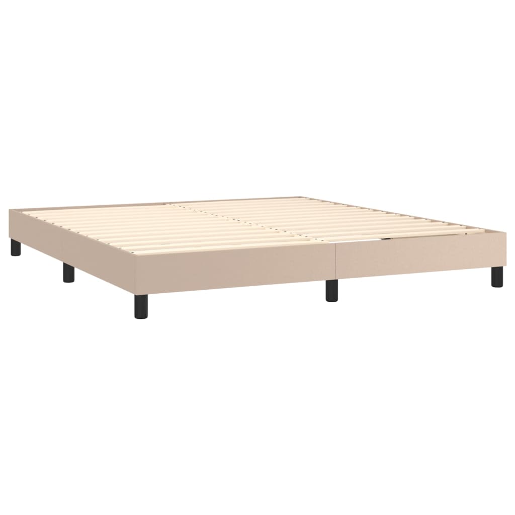 Sommier à lattes de lit avec matelas LED Cappuccino 180x200 cm - XIOS