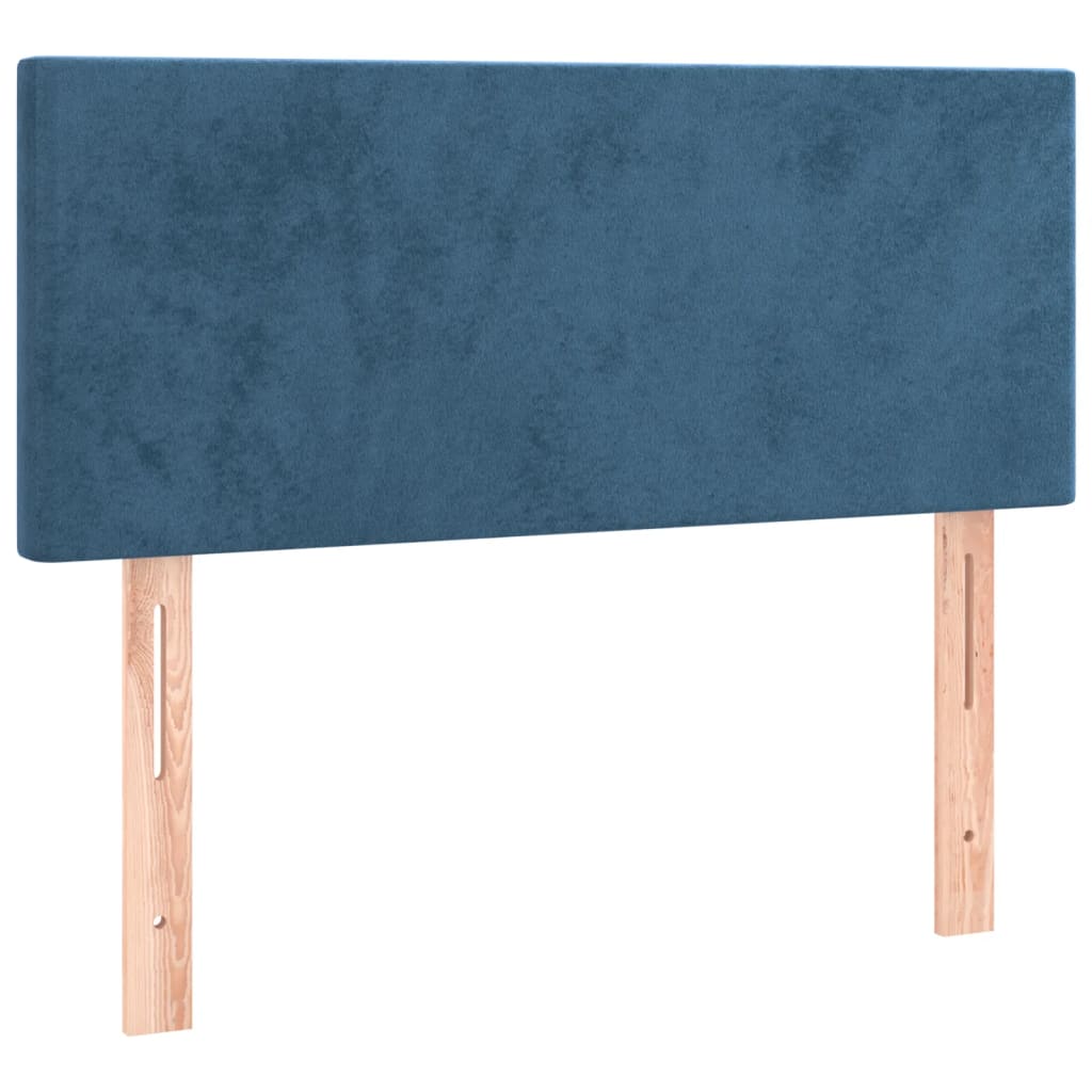 Sommier à lattes de lit avec matelas et LED Bleu foncé 90x200cm - XIOS