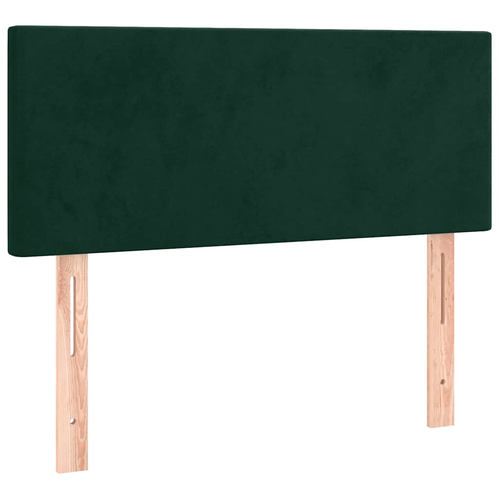 Sommier à lattes de lit avec matelas LED Vert foncé 120x200 cm - XIOS