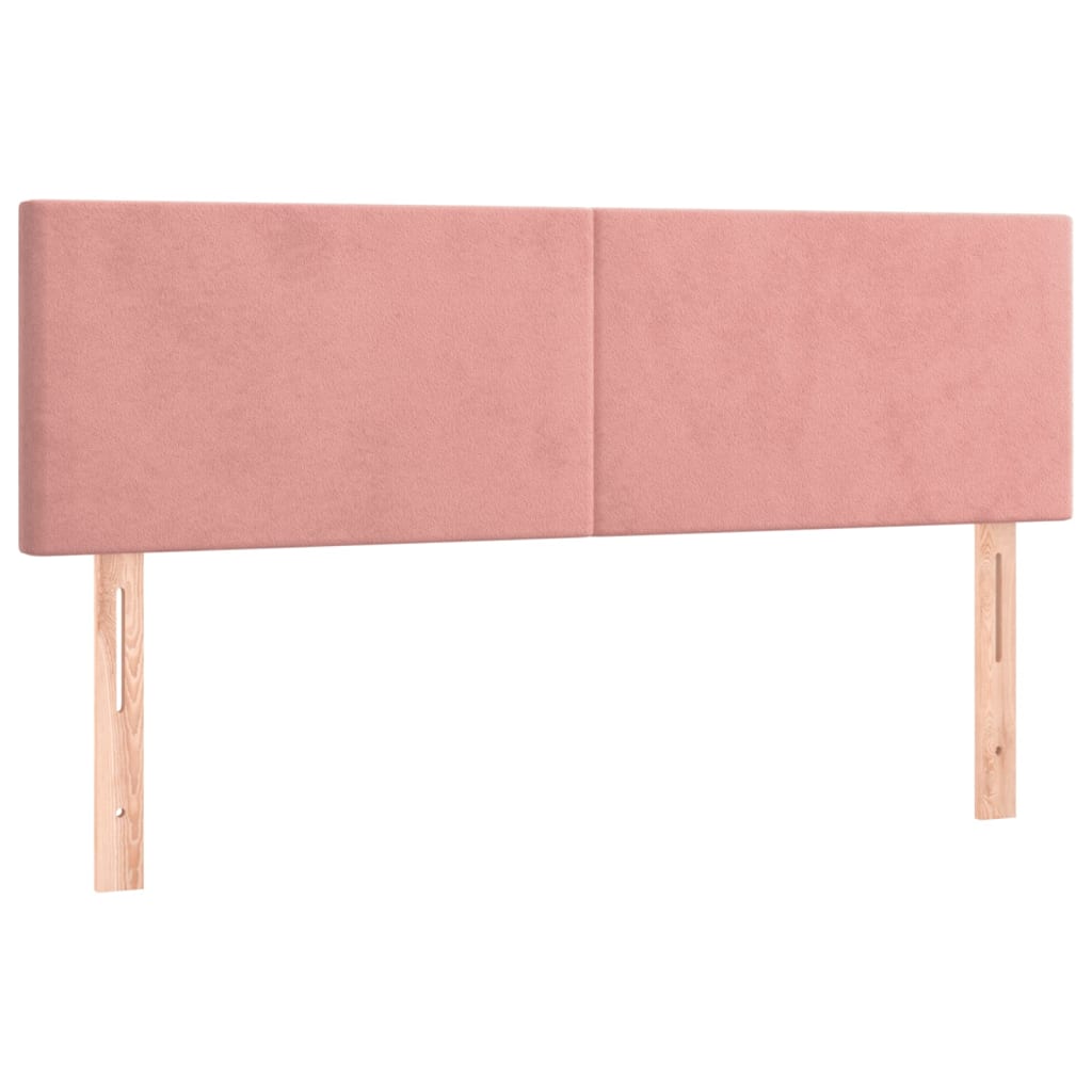 Sommier à lattes de lit avec matelas LED Rose 140x190cm Velours - XIOS