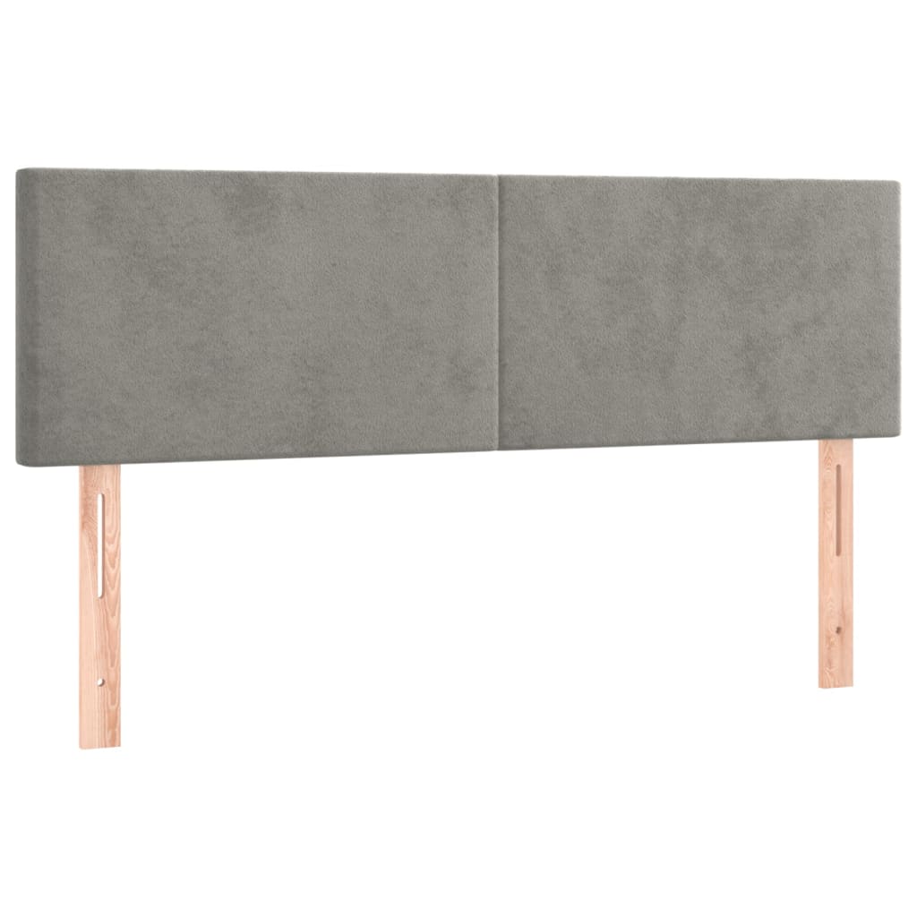 Sommier à lattes de lit avec matelas LED Gris clair 140x200 cm - XIOS