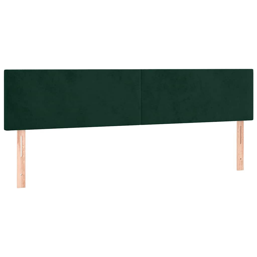 Sommier à lattes de lit avec matelas LED Vert foncé 160x200 cm - XIOS