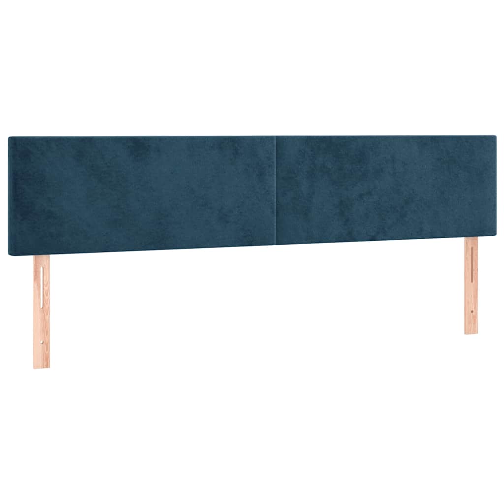 Sommier à lattes de lit avec matelas LED Bleu foncé 160x200 cm - XIOS