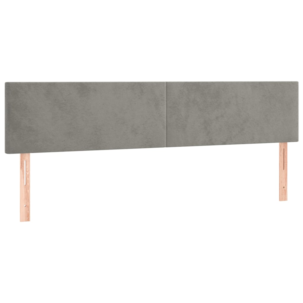 Sommier à lattes de lit avec matelas LED Gris clair 180x200 cm - XIOS