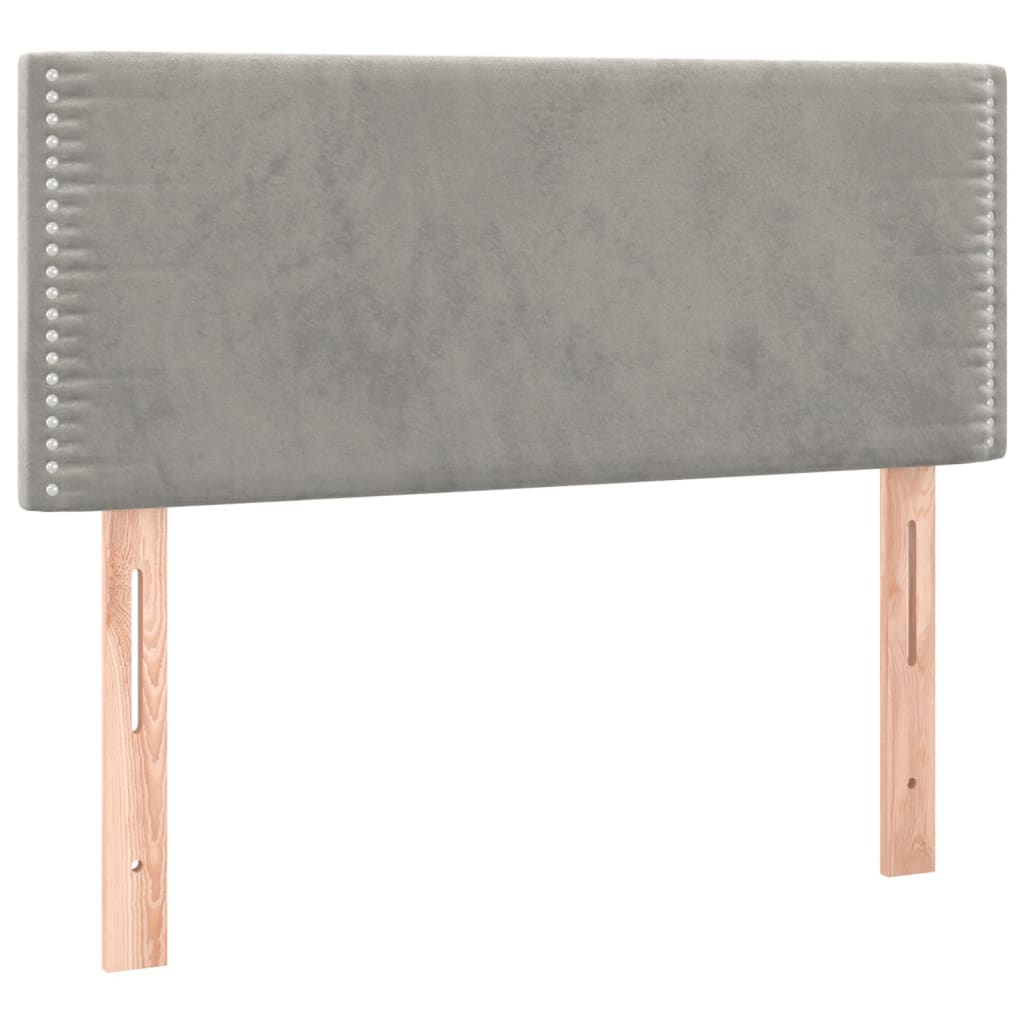 Sommier à lattes de lit avec matelas et LED Gris clair 80x200cm - XIOS