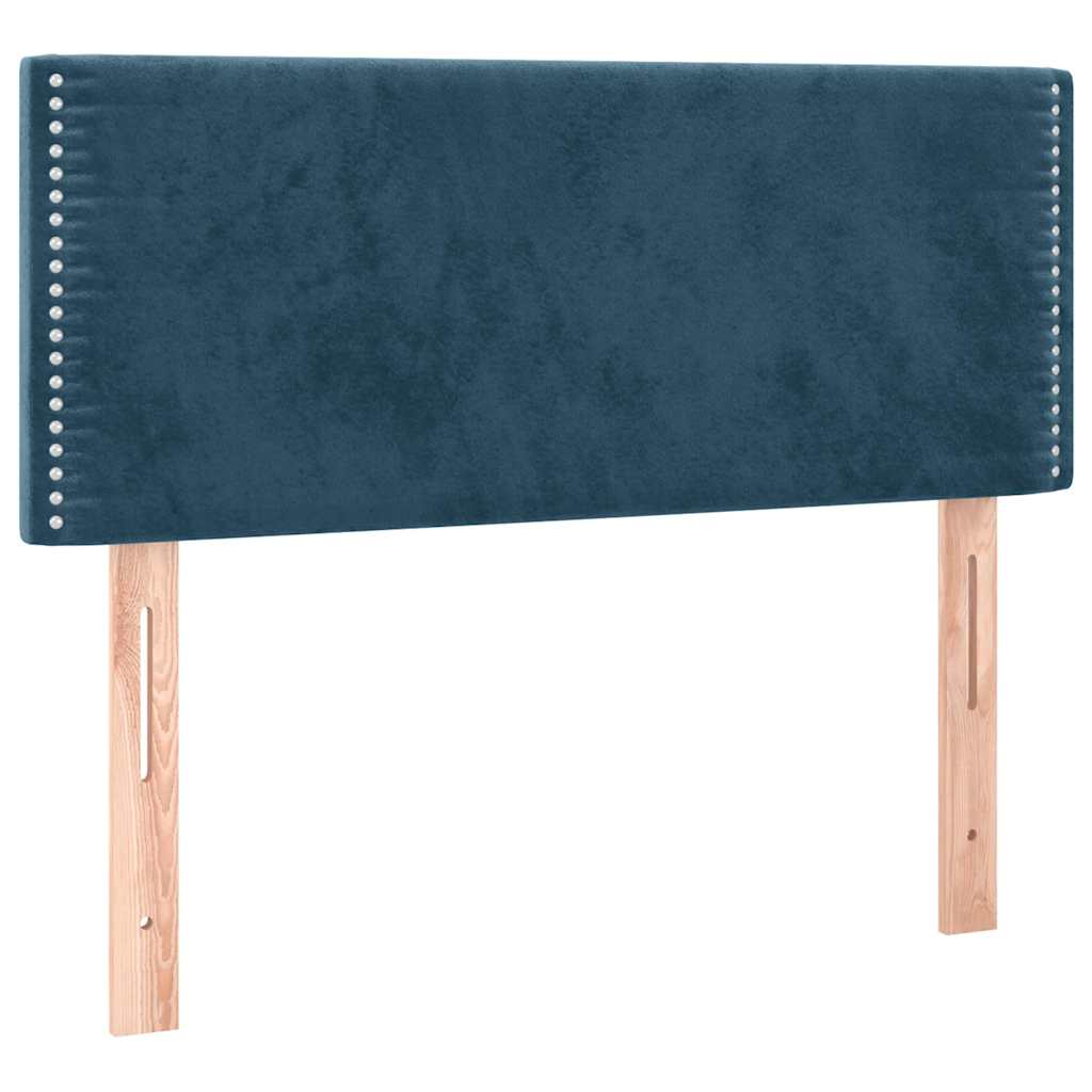 Sommier à lattes de lit avec matelas LED Bleu foncé 100x200 cm - XIOS