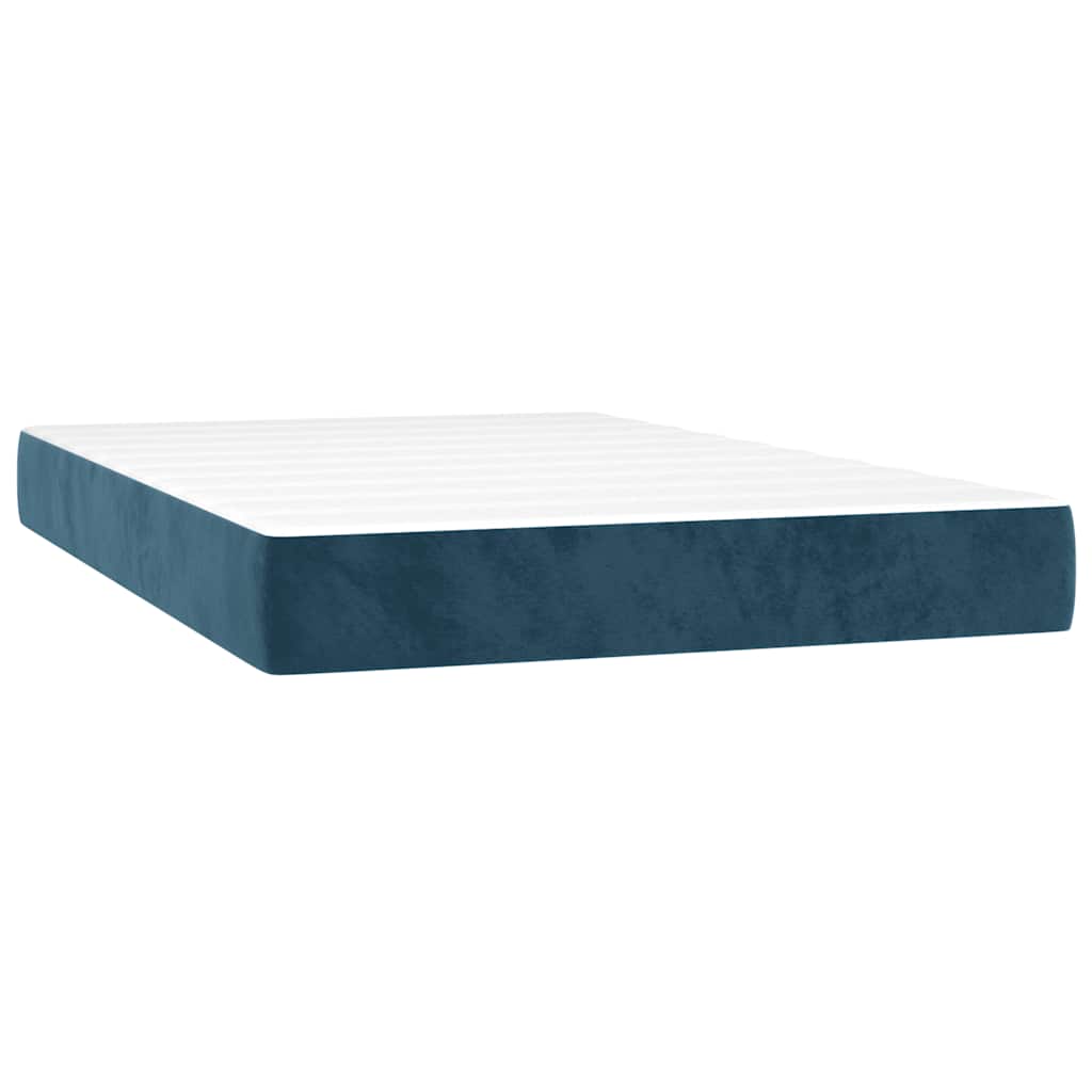 Sommier à lattes de lit avec matelas LED Bleu foncé 120x200 cm - XIOS