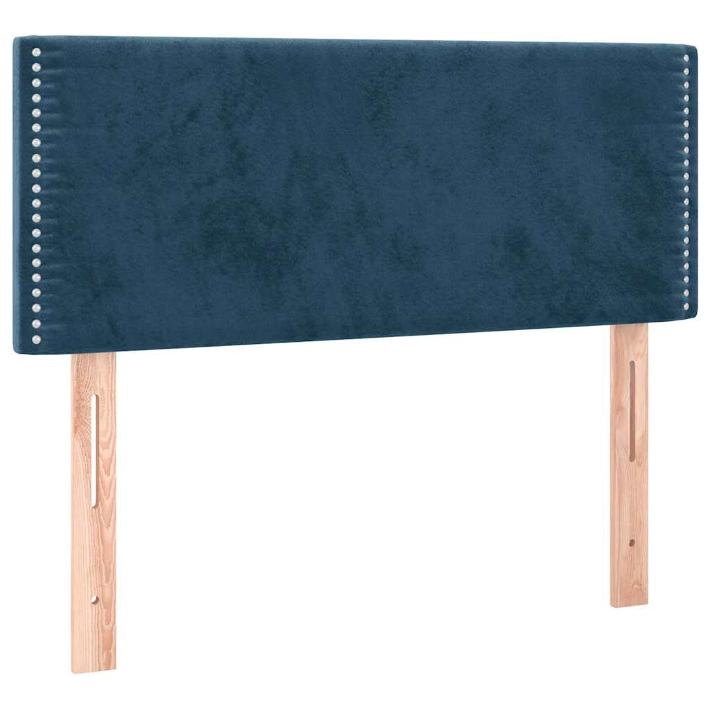 Sommier à lattes de lit avec matelas LED Bleu foncé 120x200 cm - XIOS