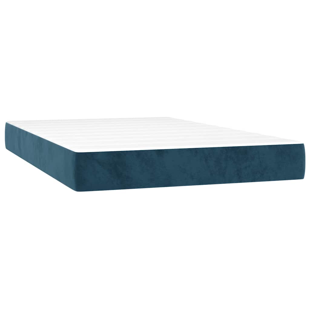 Sommier à lattes de lit avec matelas LED Bleu foncé 120x200 cm - XIOS