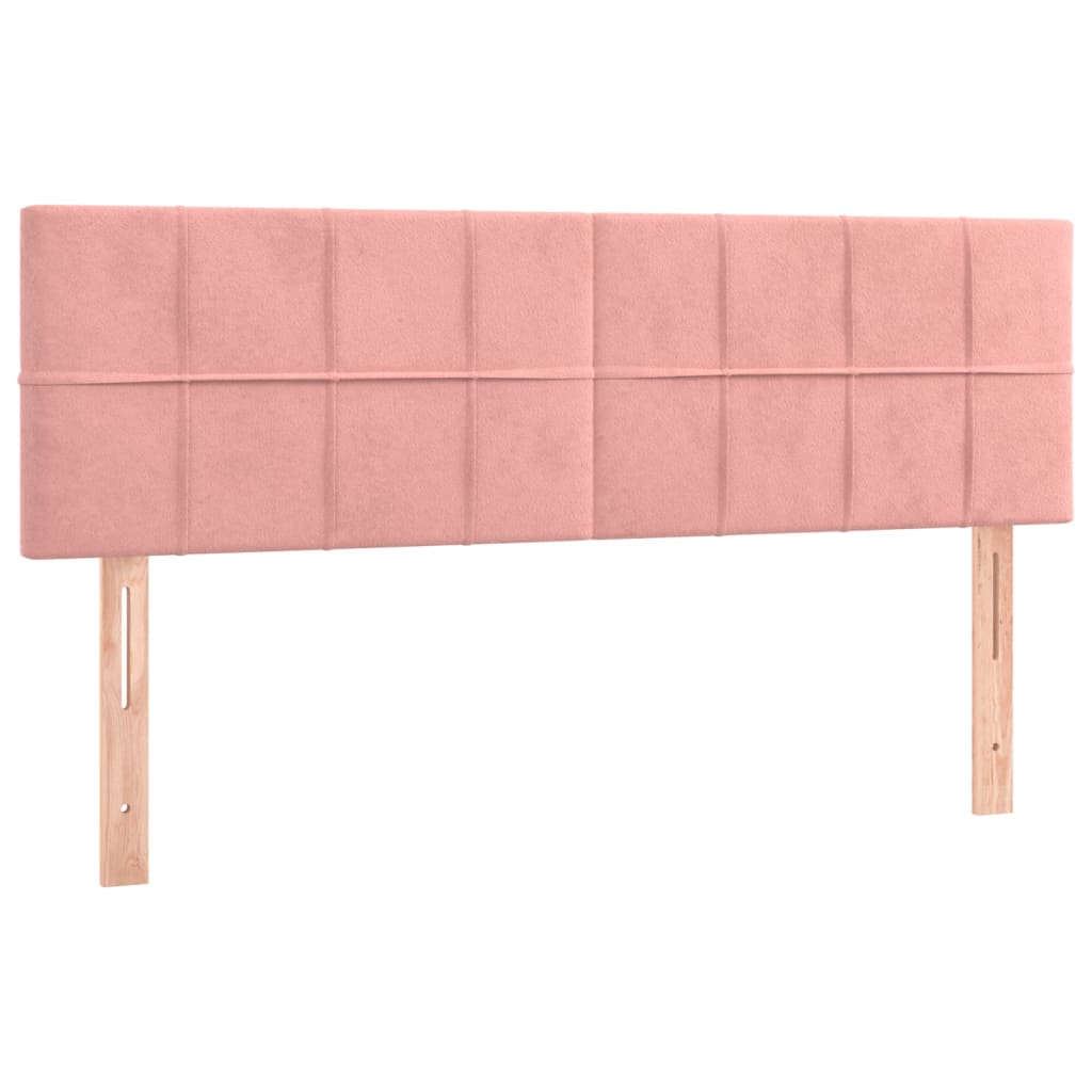 Sommier à lattes de lit avec matelas et LED Rose 140x200 cm - XIOS