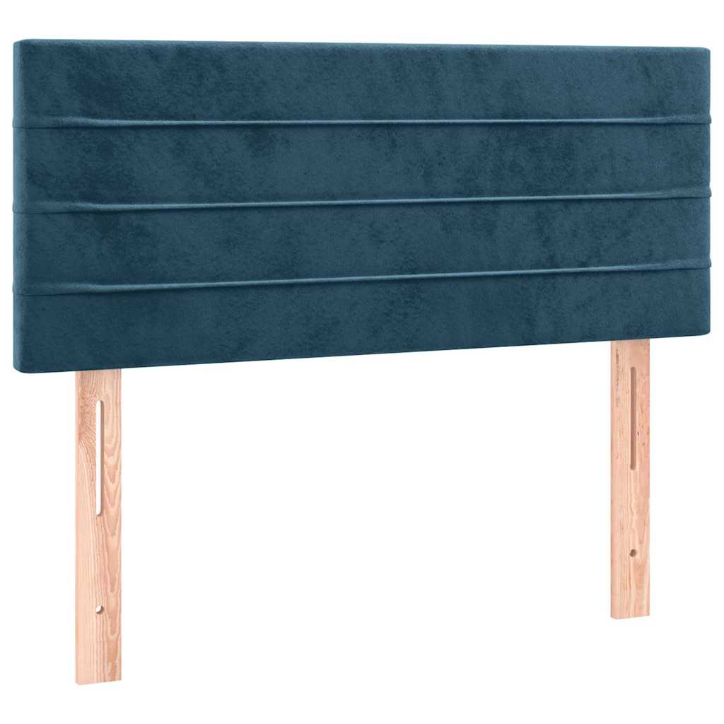 Sommier à lattes de lit et matelas et LED Bleu foncé 90x200 cm - XIOS