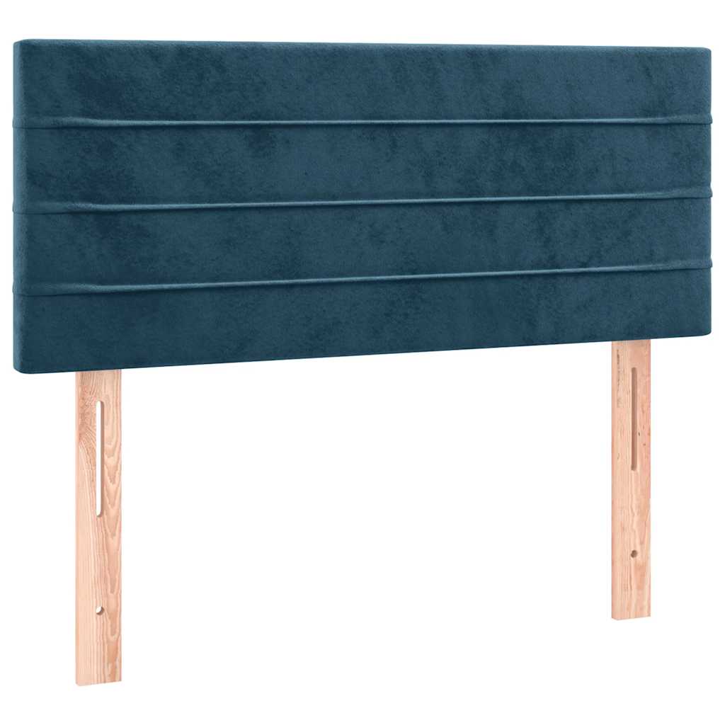 Sommier à lattes de lit avec matelas LED Bleu foncé 120x200 cm - XIOS