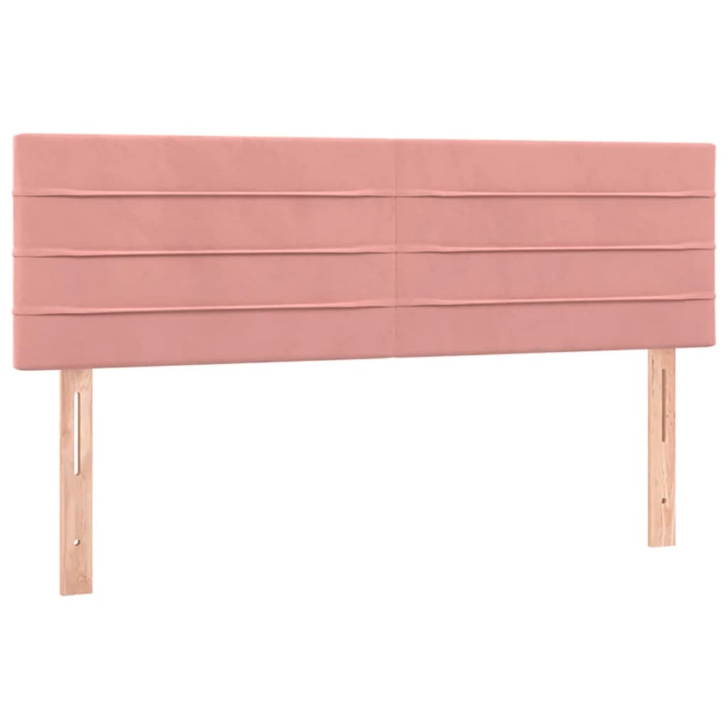 Sommier à lattes de lit avec matelas et LED Rose 140x190 cm - XIOS