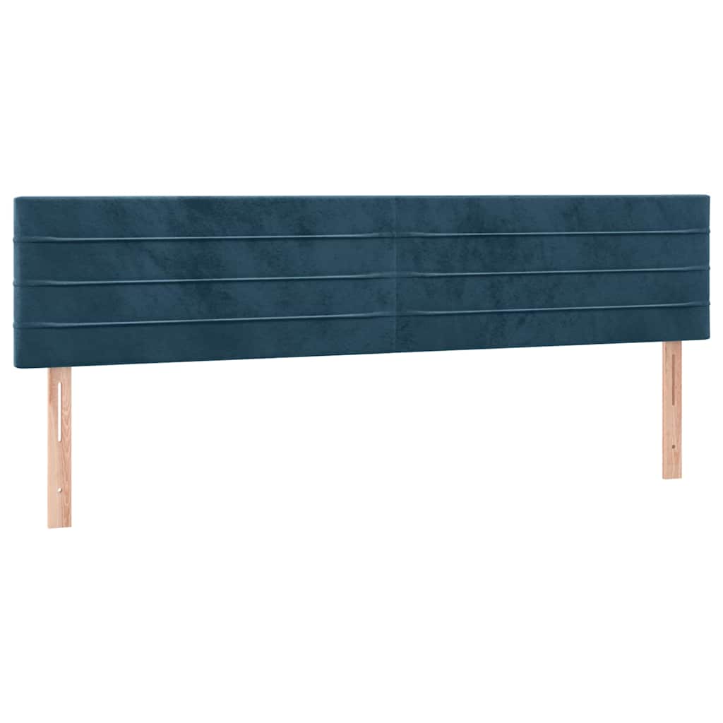 Sommier à lattes de lit avec matelas LED Bleu foncé 200x200 cm - XIOS