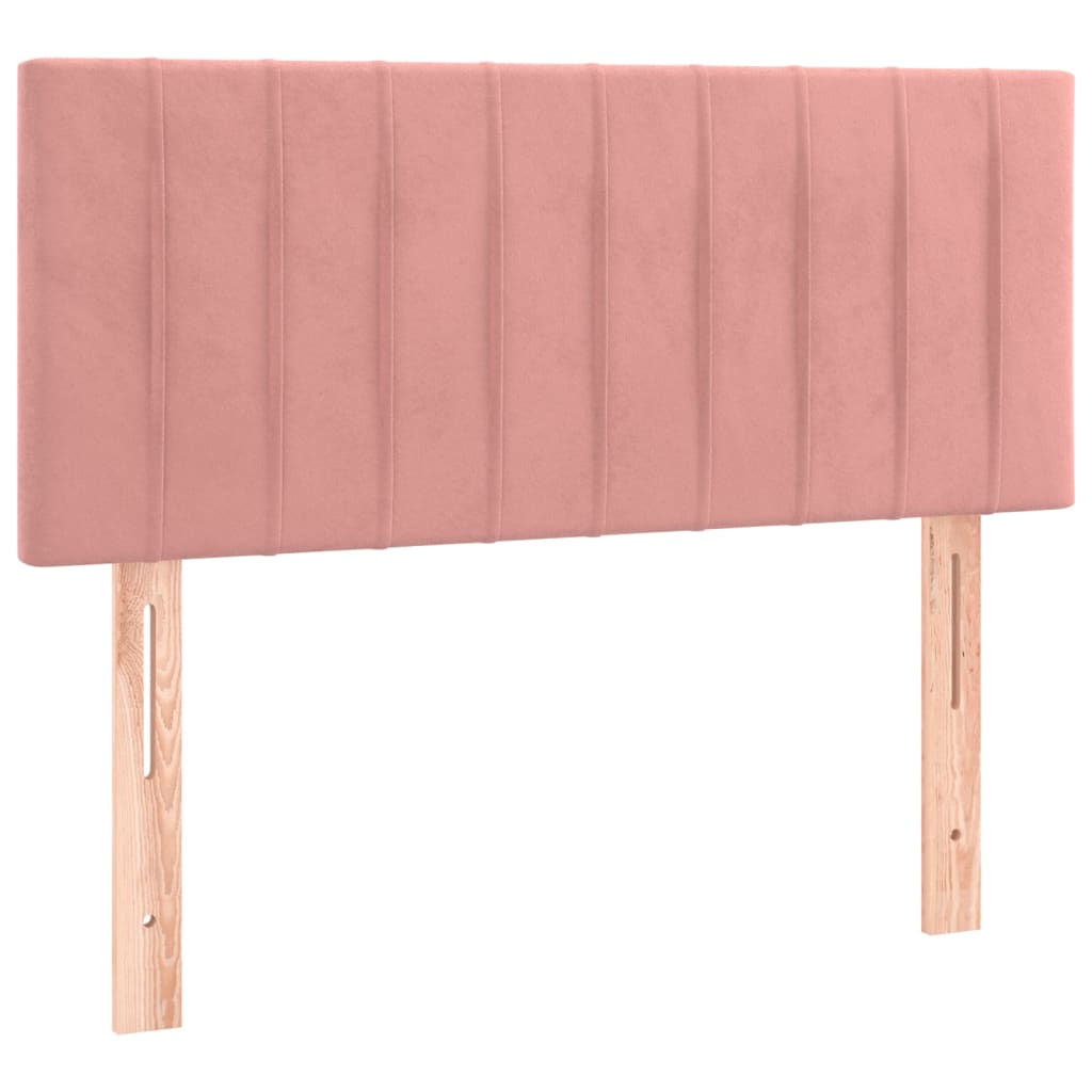 Sommier à lattes de lit avec matelas et LED Rose 90x200 cm - XIOS