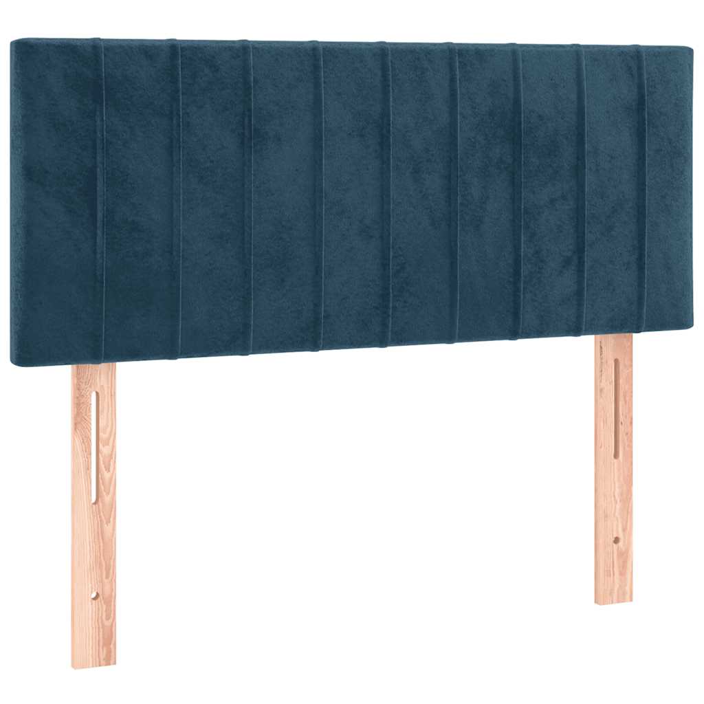 Sommier à lattes de lit avec matelas LED Bleu foncé 120x200 cm - XIOS