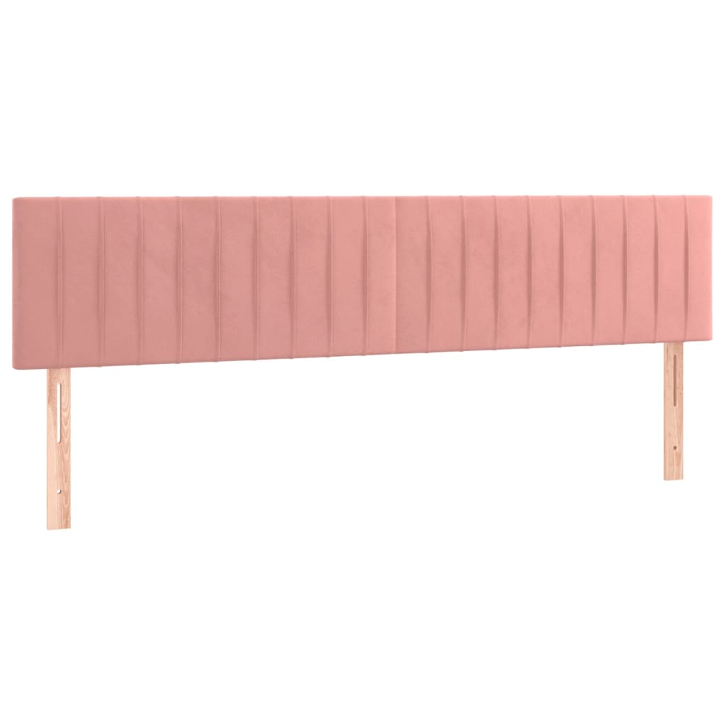 Sommier à lattes de lit avec matelas et LED Rose 160x200 cm - XIOS