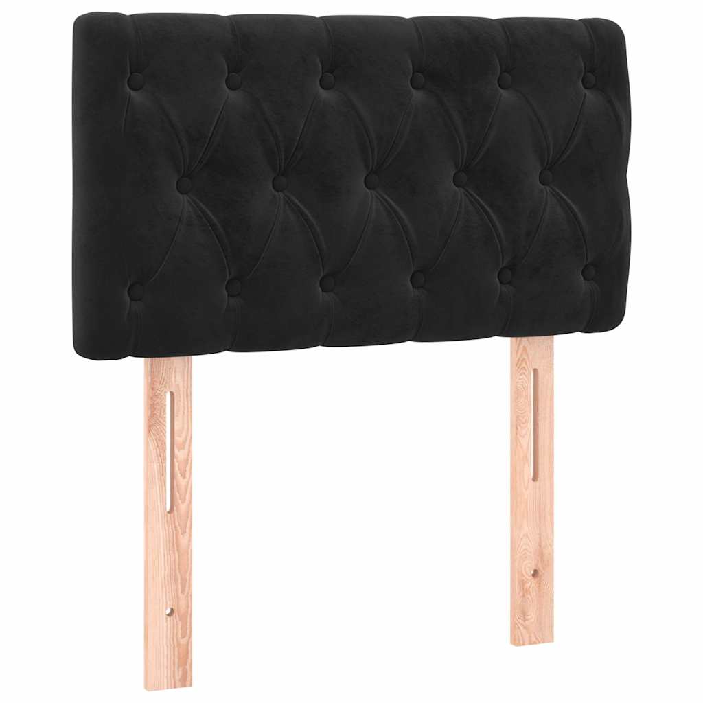 Sommier à lattes de lit avec matelas et LED Noir 80x200cm - XIOS