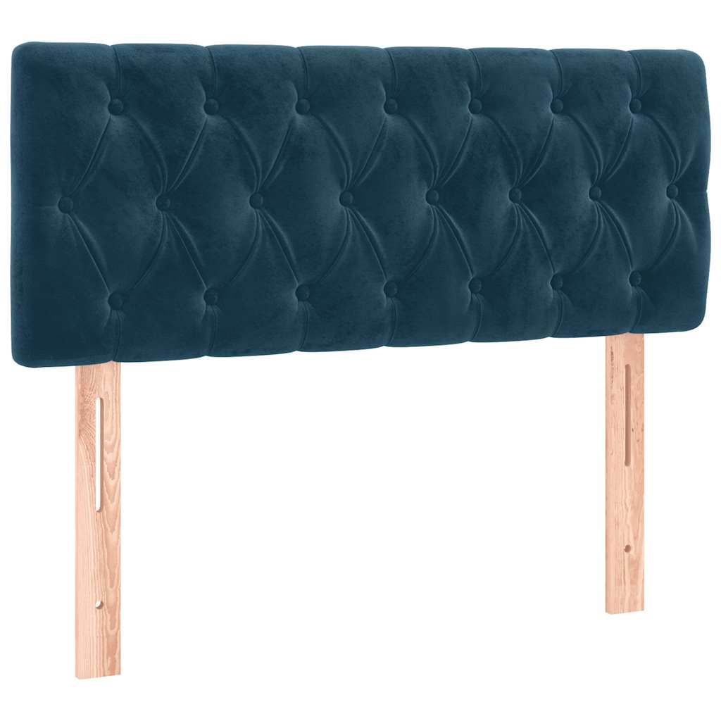 Sommier à lattes de lit avec matelas et LED Bleu foncé 90x190cm - XIOS
