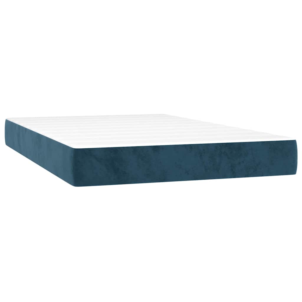 Sommier à lattes de lit avec matelas LED Bleu foncé 120x200 cm - XIOS