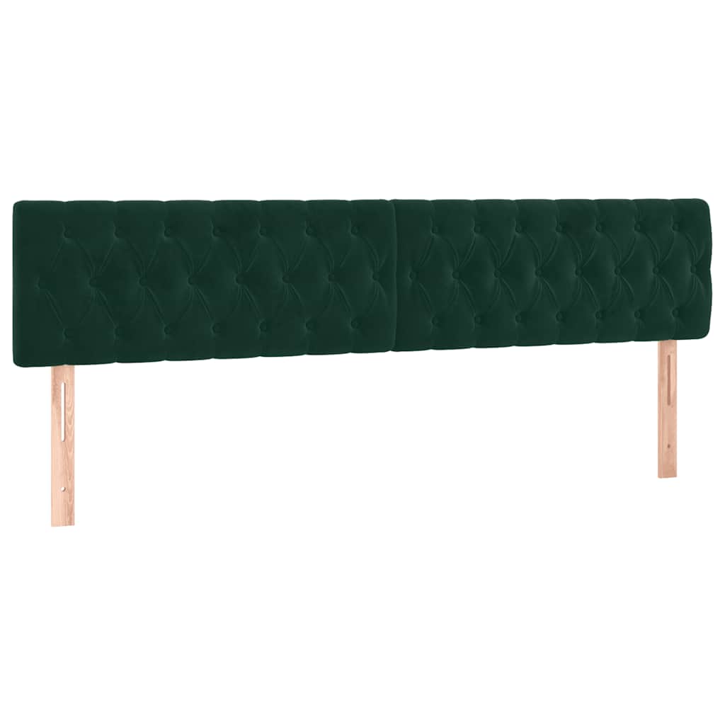Sommier à lattes de lit avec matelas LED Vert foncé 200x200 cm - XIOS