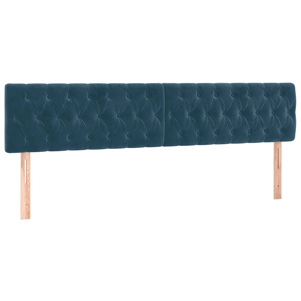 Sommier à lattes de lit avec matelas LED Bleu foncé 200x200 cm - XIOS
