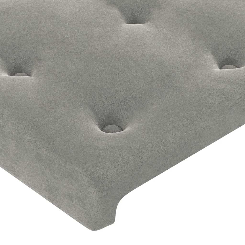 Sommier à lattes de lit avec matelas et LED Gris clair 80x200cm - XIOS