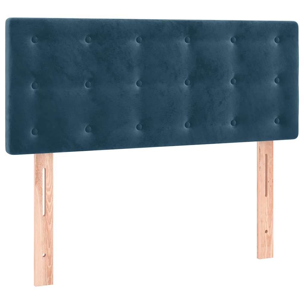 Sommier à lattes de lit avec matelas et LED Bleu foncé 80x200cm - XIOS