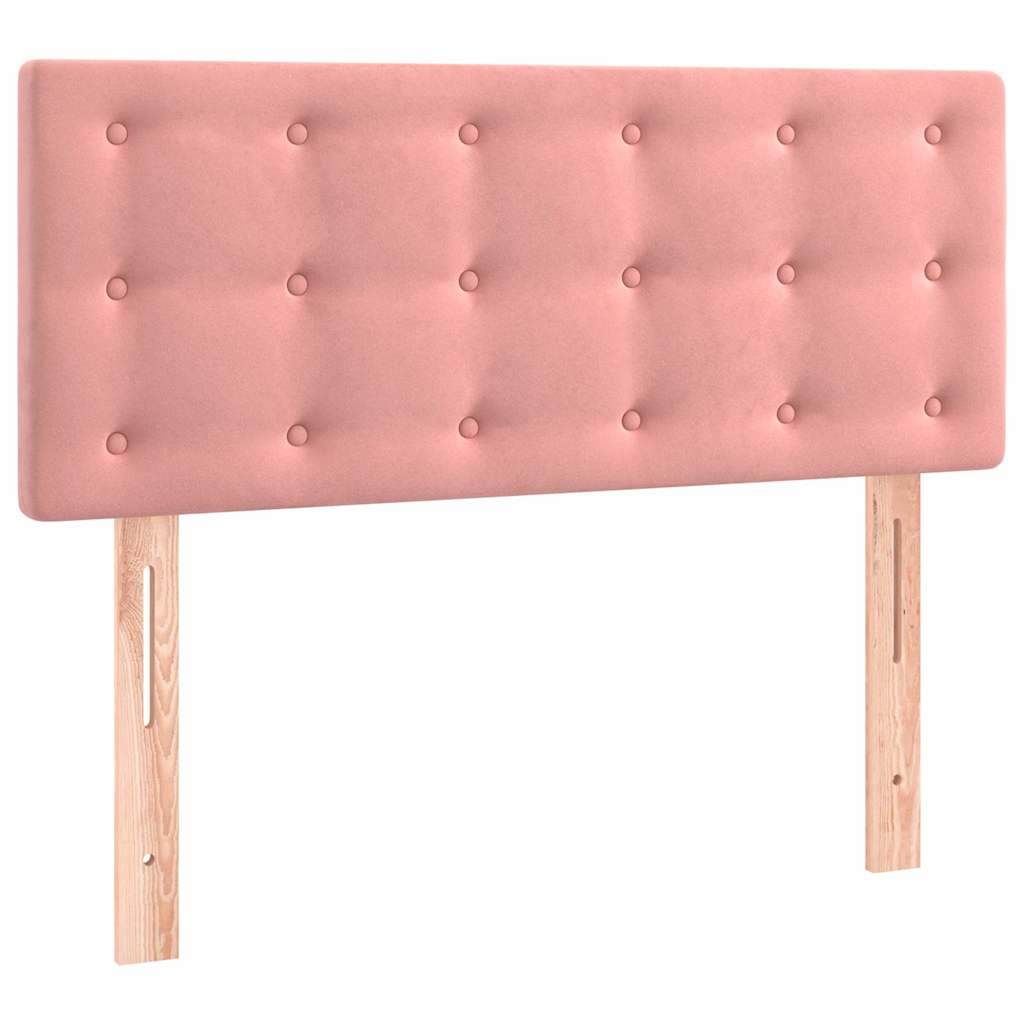 Sommier à lattes de lit avec matelas et LED Rose 80x200 cm - XIOS