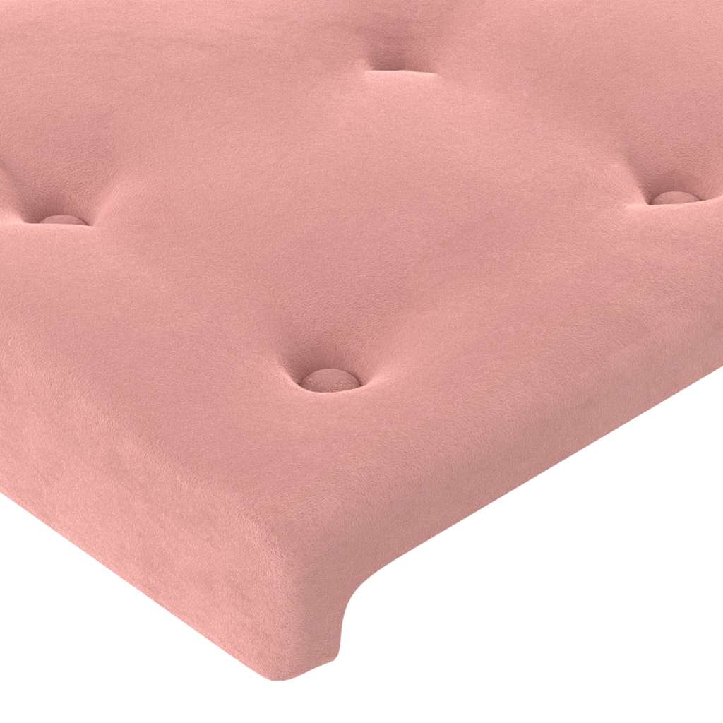 Sommier à lattes de lit avec matelas et LED Rose 80x200 cm - XIOS