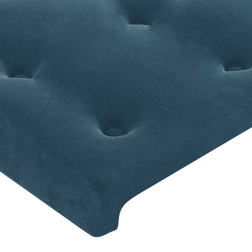 Sommier à lattes de lit avec matelas LED Bleu foncé 100x200 cm - XIOS
