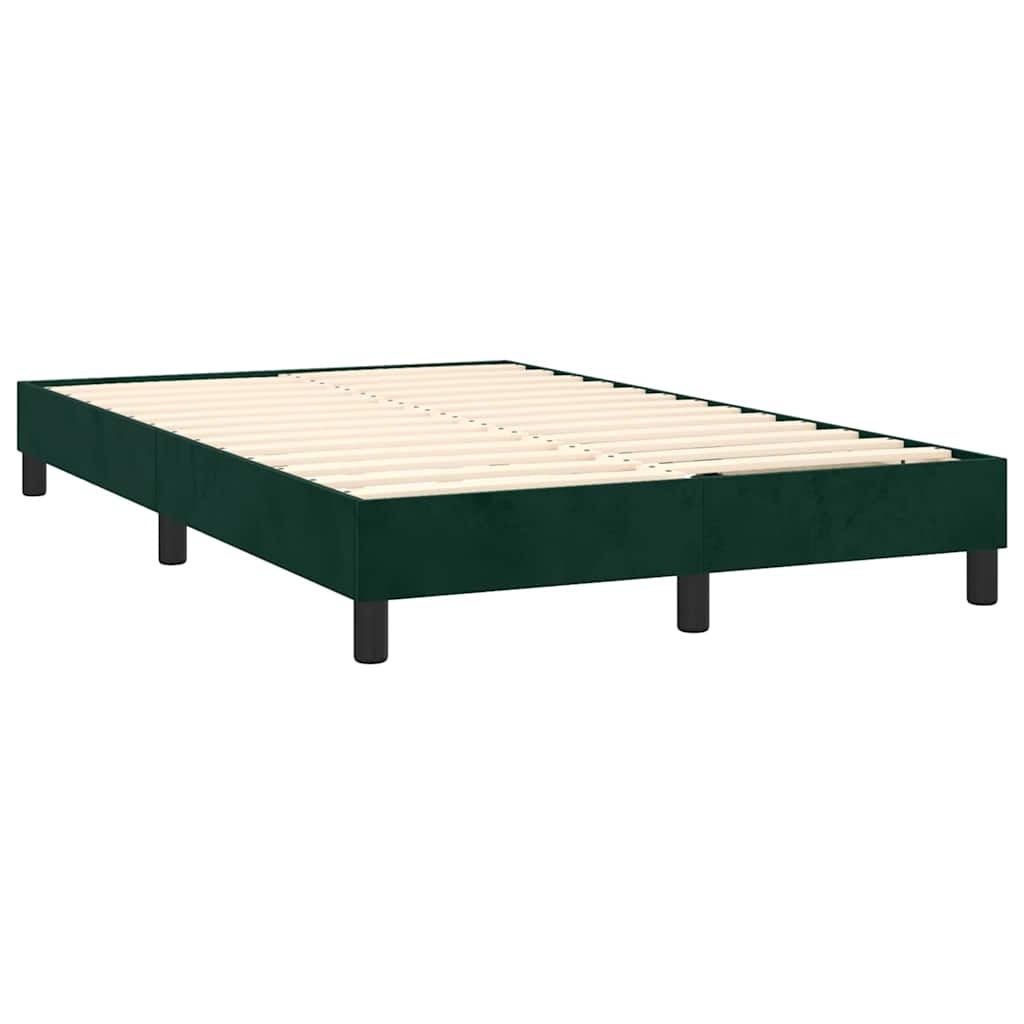 Sommier à lattes de lit avec matelas LED Vert foncé 120x200 cm - XIOS