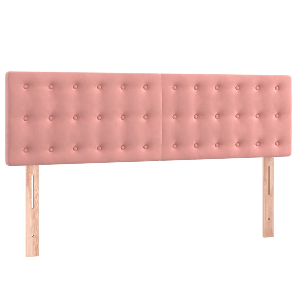 Sommier à lattes de lit avec matelas et LED Rose 140x200 cm - XIOS