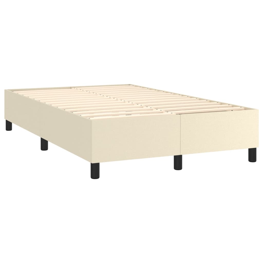 Sommier à lattes de lit avec matelas et LED Crème 120x200 cm - XIOS