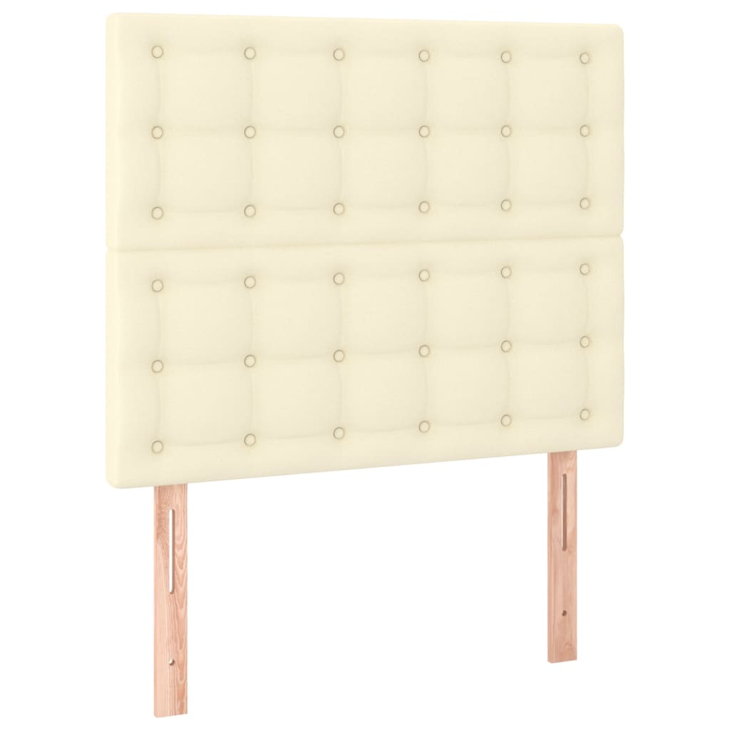 Sommier à lattes de lit avec matelas et LED Crème 120x200 cm - XIOS