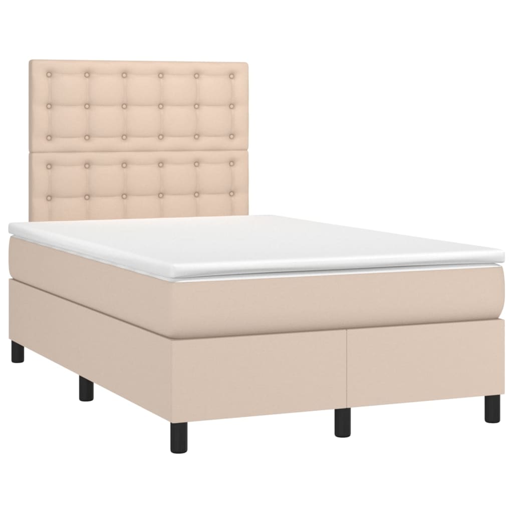 Sommier à lattes de lit avec matelas LED Cappuccino 120x200 cm - XIOS