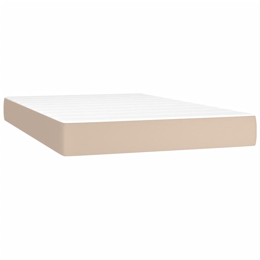 Sommier à lattes de lit avec matelas LED Cappuccino 120x200 cm - XIOS