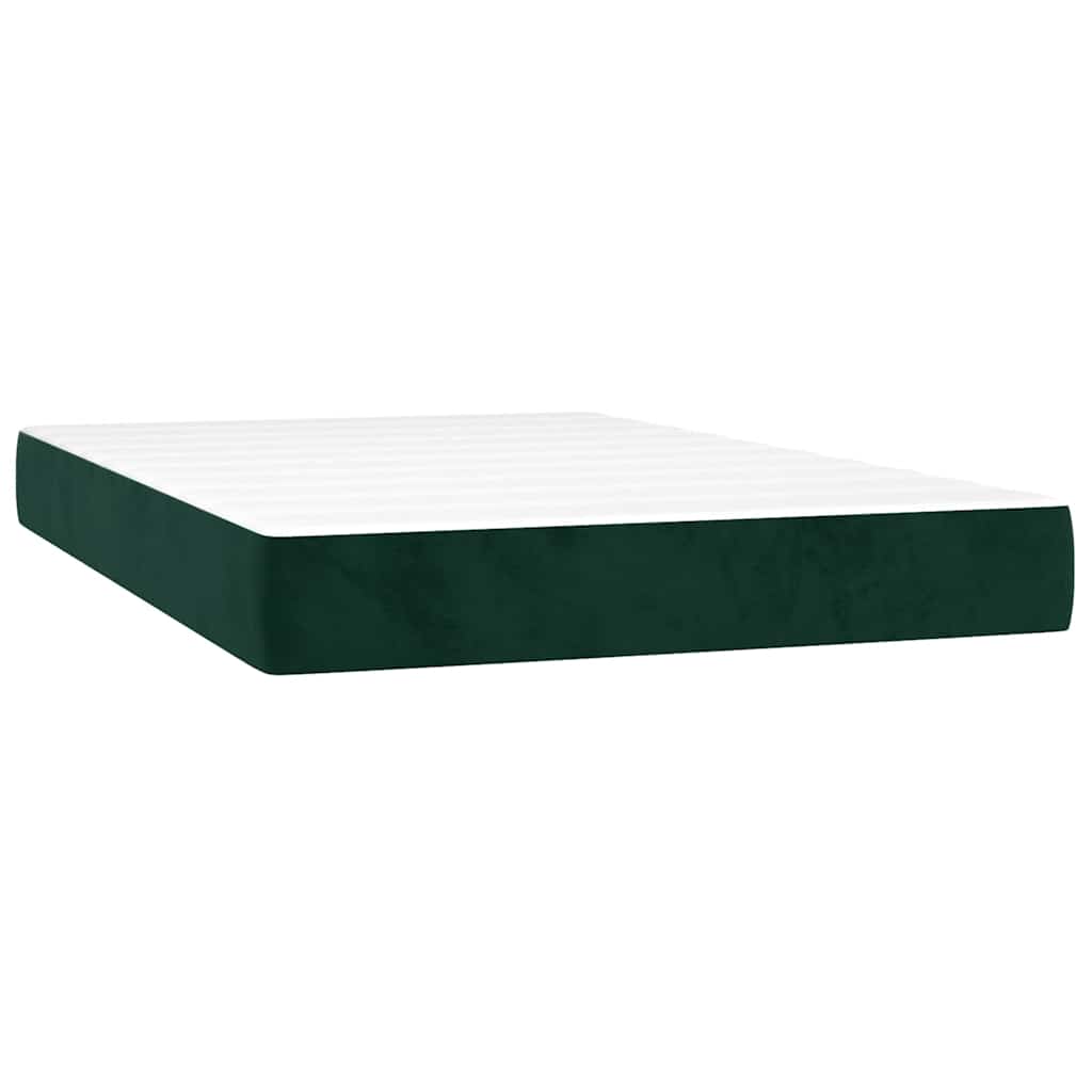 Sommier à lattes de lit matelas et LED Vert foncé 120x200 cm - XIOS
