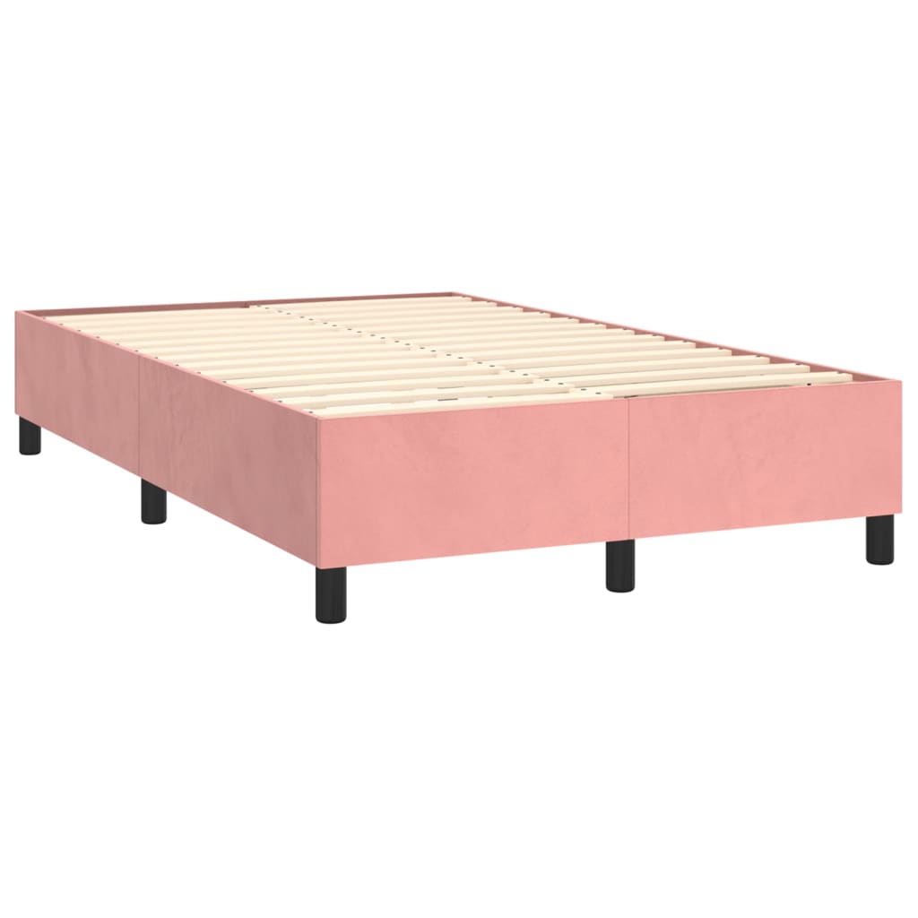 Sommier à lattes de lit avec matelas LED Rose 120x200cm Velours - XIOS