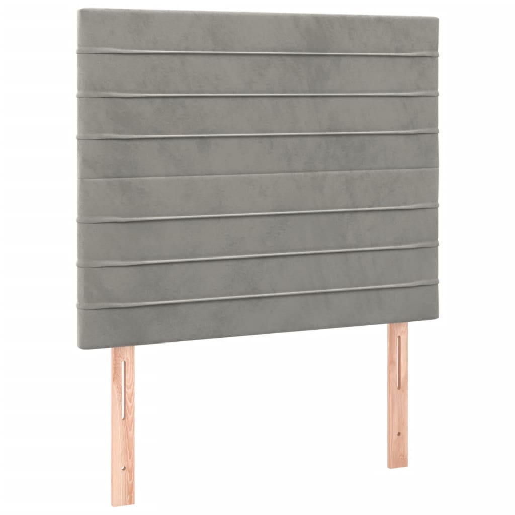 Sommier à lattes de lit avec matelas LED Gris clair 120x200 cm - XIOS