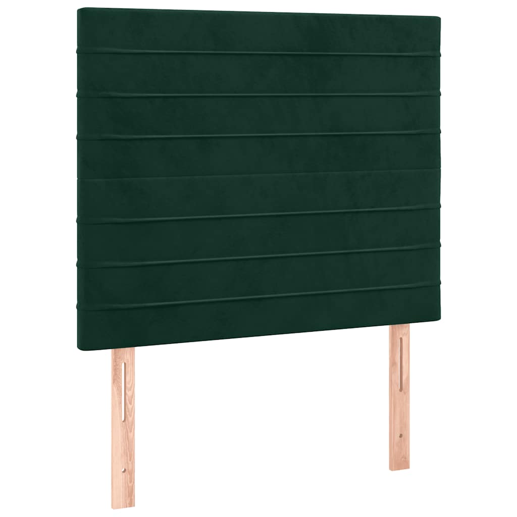Sommier à lattes de lit avec matelas LED Vert foncé 120x200 cm - XIOS