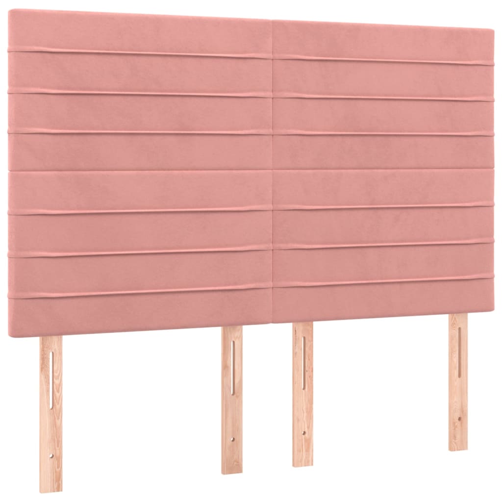 Sommier à lattes de lit avec matelas LED Rose 140x200cm Velours - XIOS