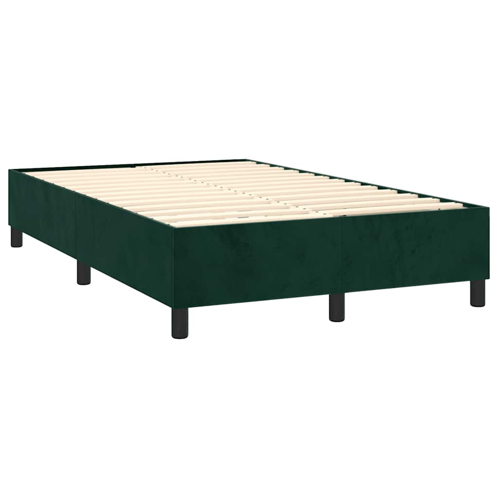 Sommier à lattes de lit avec matelas LED Vert foncé 120x200 cm - XIOS