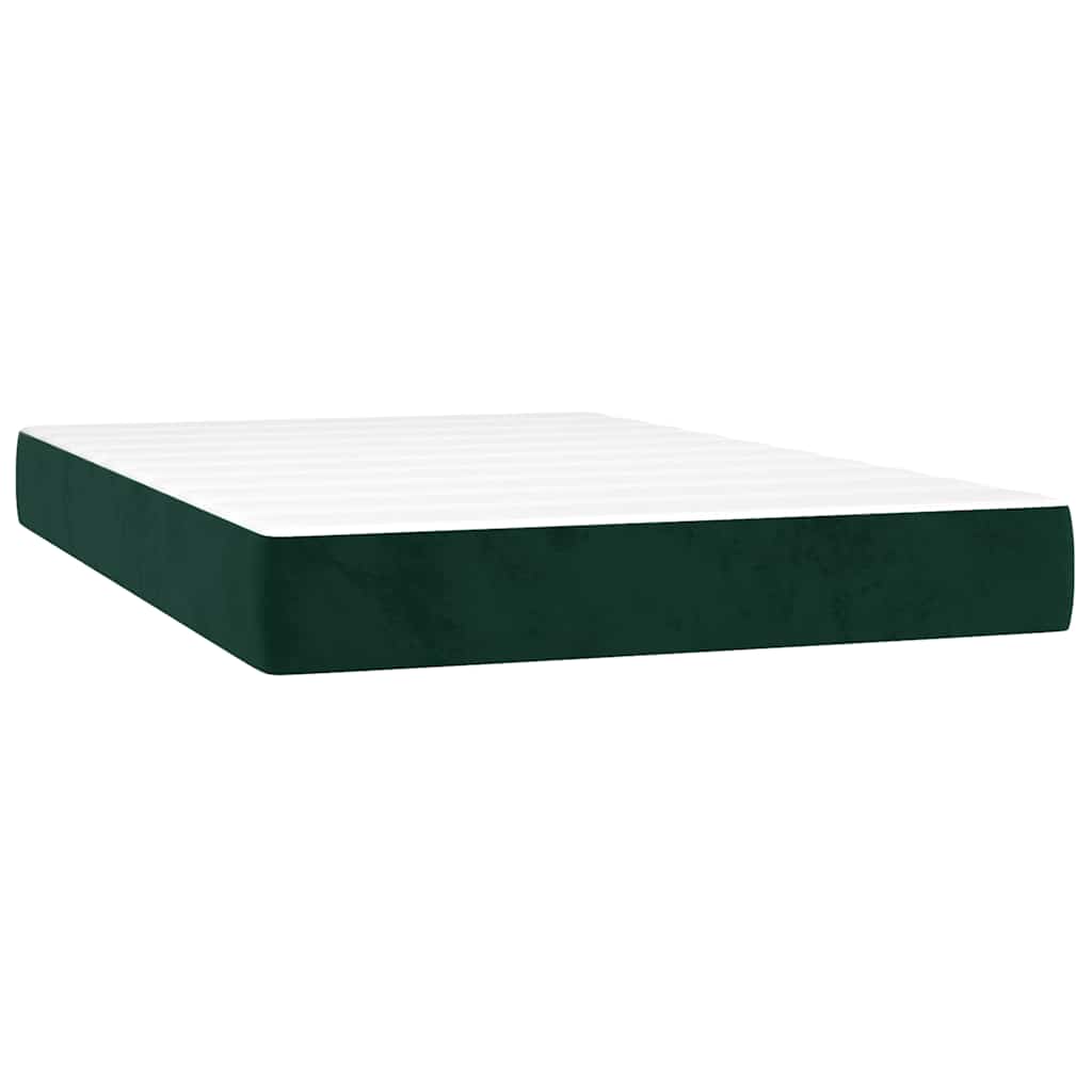 Sommier à lattes de lit avec matelas LED Vert foncé 120x200 cm - XIOS