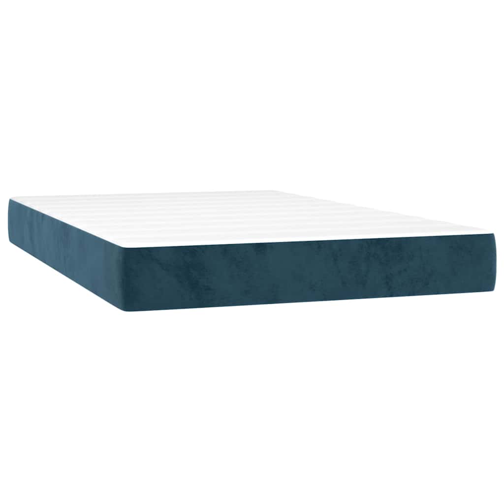 Sommier à lattes de lit matelas et LED Bleu foncé 120x200 cm - XIOS